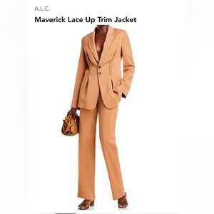 A.L.C Maverick Lace Up Trim Jacket and pants